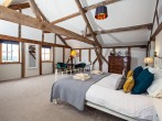 Bedroom with beams
